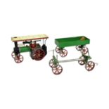 LIVE STEAM - MAMOD TE1A TRACTION ENGINE & TRAILERS