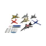 MODEL KITS - COLLECTION OF X7 BUILT MODEL KITS OF AIRCRAFT INTEREST