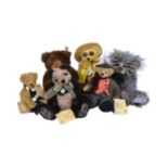 TEDDY BEARS - COLLECTION OF X6 SOFT TOY TEDDY BEARS