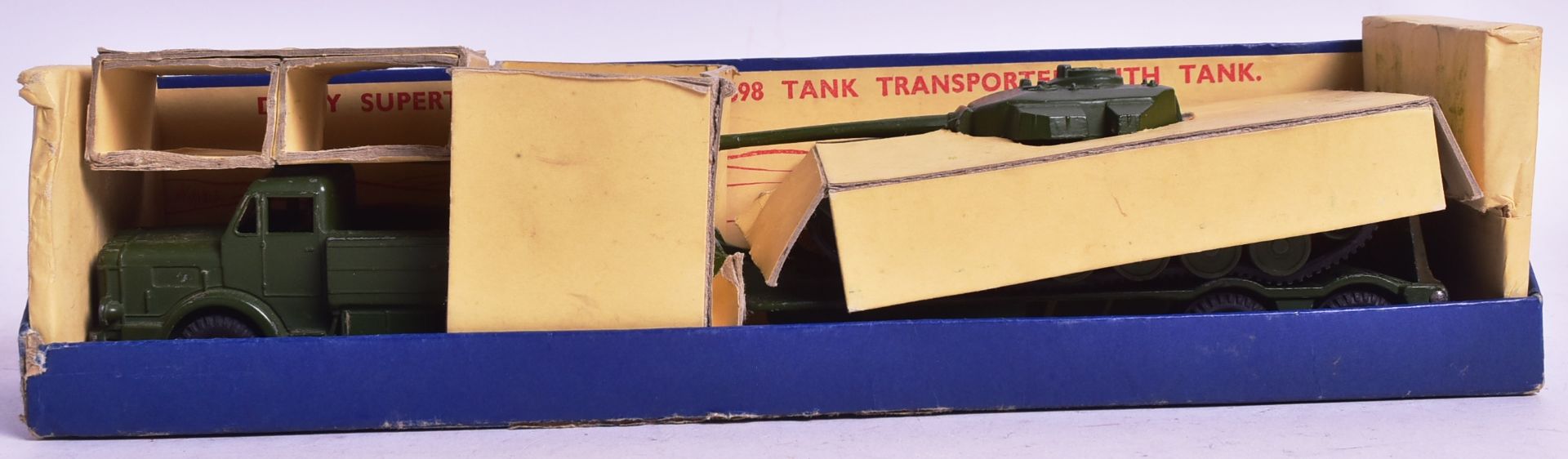DIECAST - VINTAGE DINKY SUPER TOYS TANK TRANSPORTER GIFT SET - Image 6 of 6