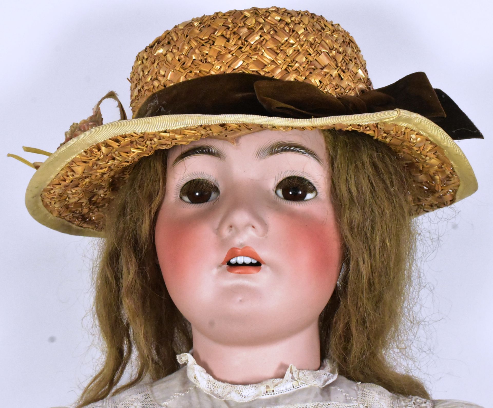 DOLLS - LARGE SIMON & HALBIG BISQUE HEADED DOLL - Image 2 of 6