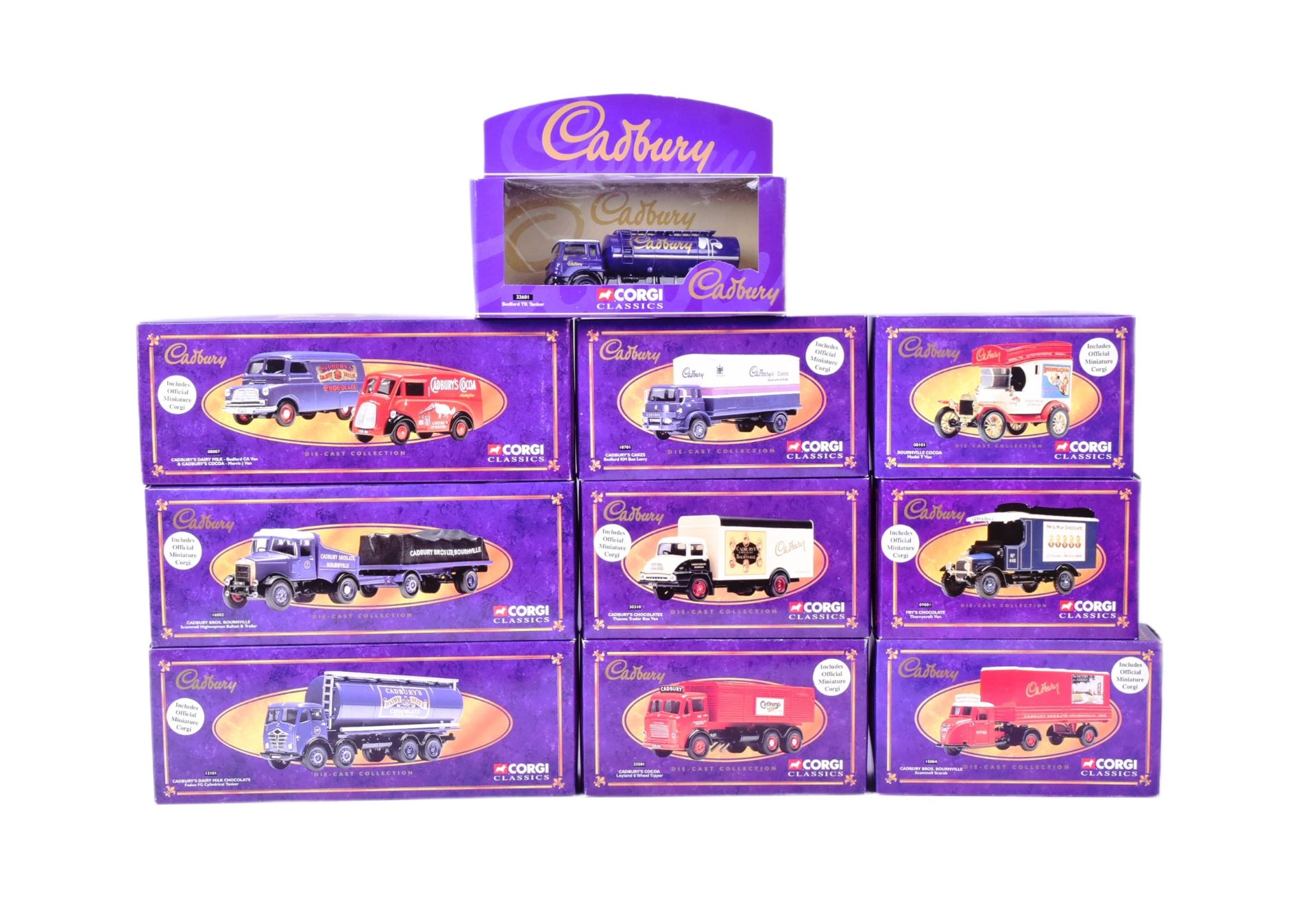 DIECAST - COLLECTION OF CORGI CADBURY ADVERTISING MODELS