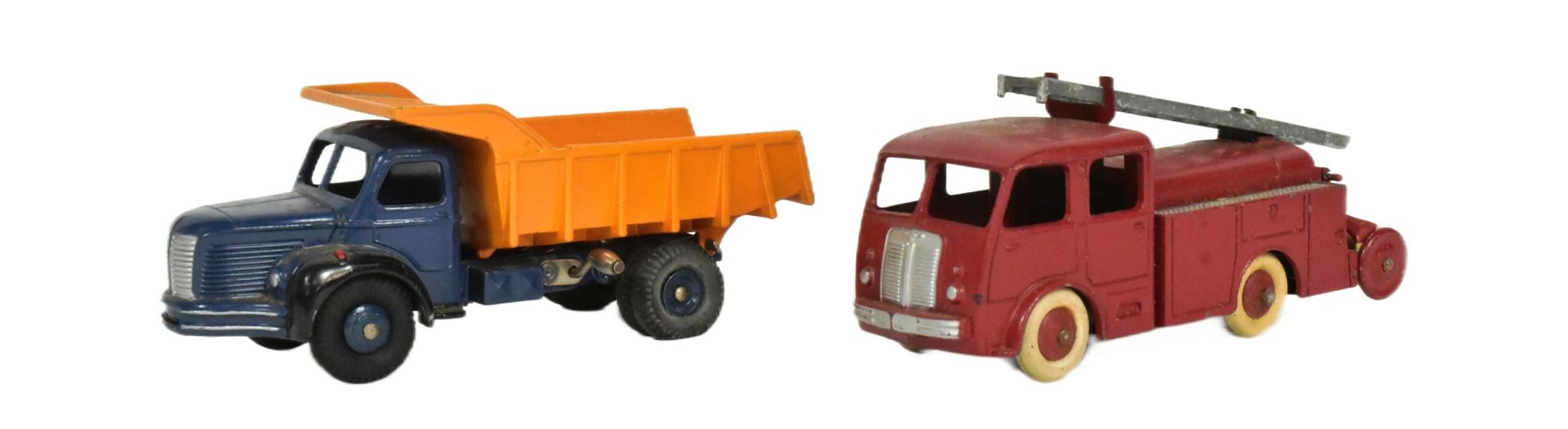 DIECAST - FRENCH DINKY TOYS - FIRE RESCUE & DUMPSTER TRUCK