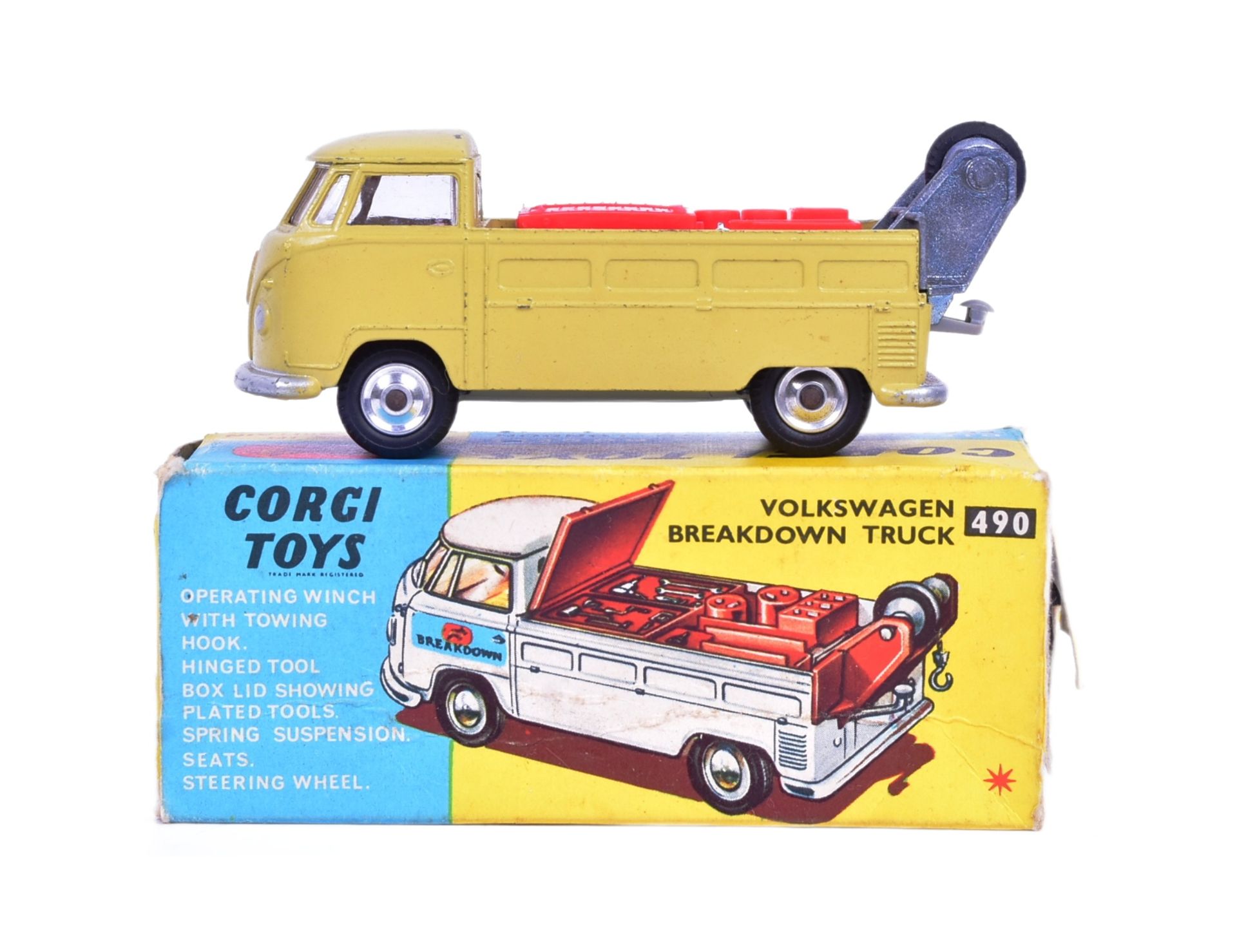 DIECAST - VINTAGE CORGI TOYS VOLKSWAGEN BREAKDOWN TRUCK