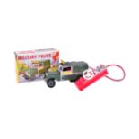 MARX TOYS BATTERY OPERATED REMOTE CONTROL MILITARY LAND ROVER