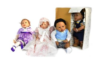 DOLLS - COLLECTION OF X4 ASHTON-DRAKE REAL TOUCH BABY DOLLS