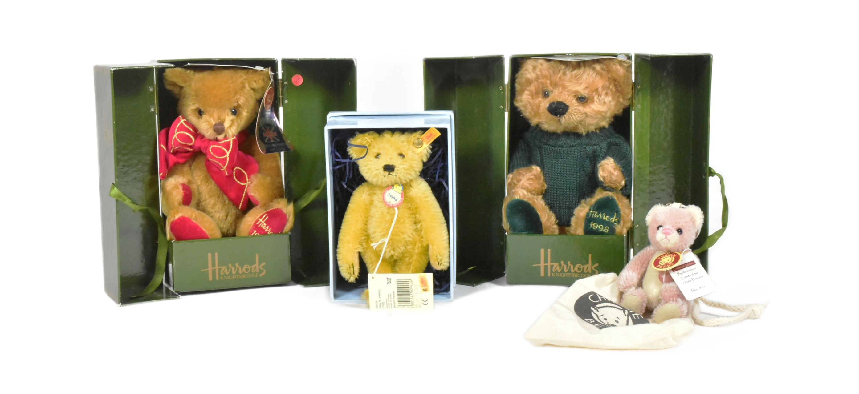 TEDDY BEARS - STEIFF / CHARLIE / MERRYTHOUGHT HARRODS