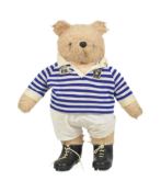 TEDDY BEARS - VINTAGE PADDINGTON BEAR RUGBY PLAYER