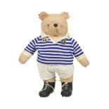 TEDDY BEARS - VINTAGE PADDINGTON BEAR RUGBY PLAYER