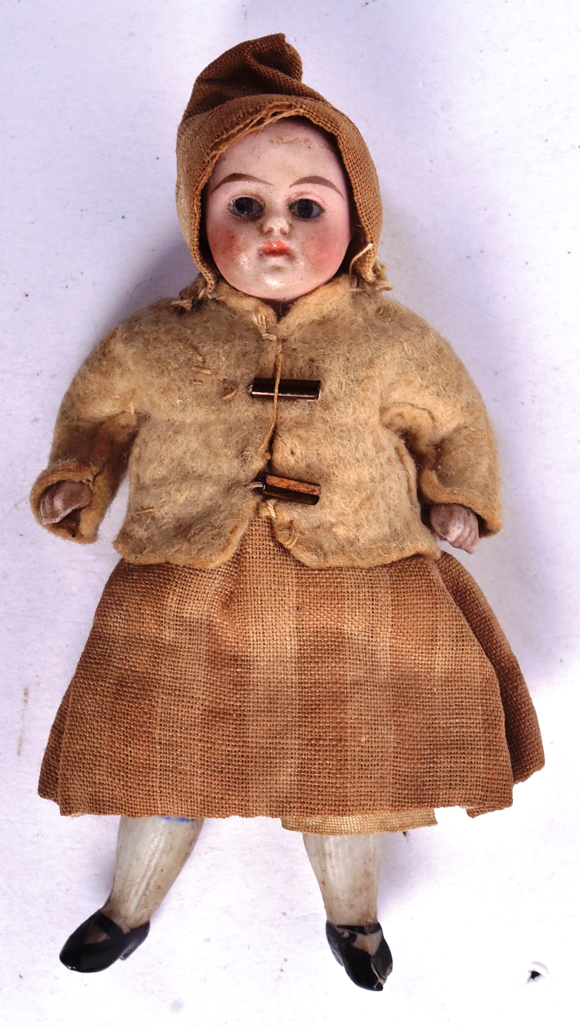 DOLLS - X2 19TH CENTURY BISQUE HEADED DOLLS - Image 2 of 6