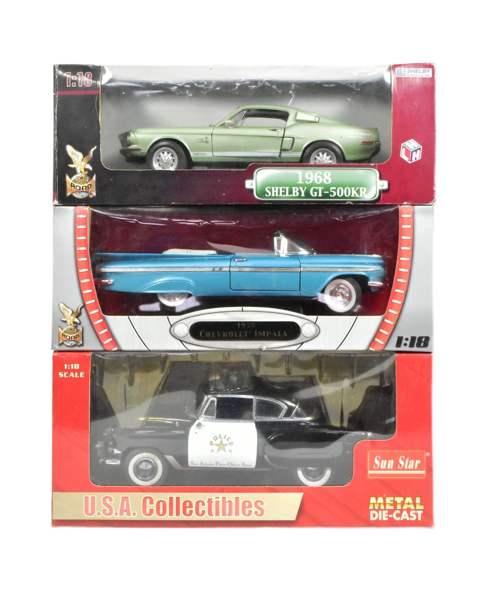 DIECAST - COLLECTION OF 1/18 SCALE DIECAST CARS