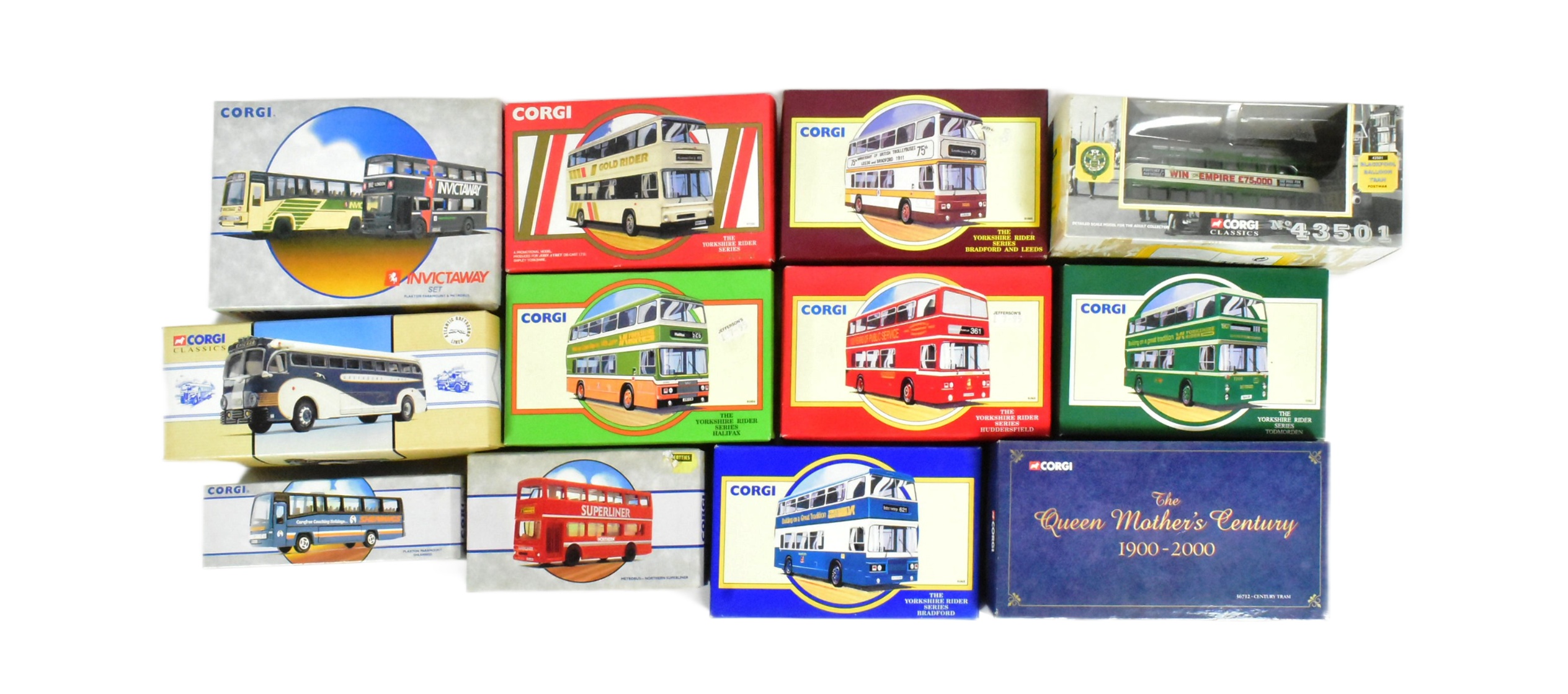 DIECAST - COLLECTION OF CORGI DIECAST MODEL BUSES