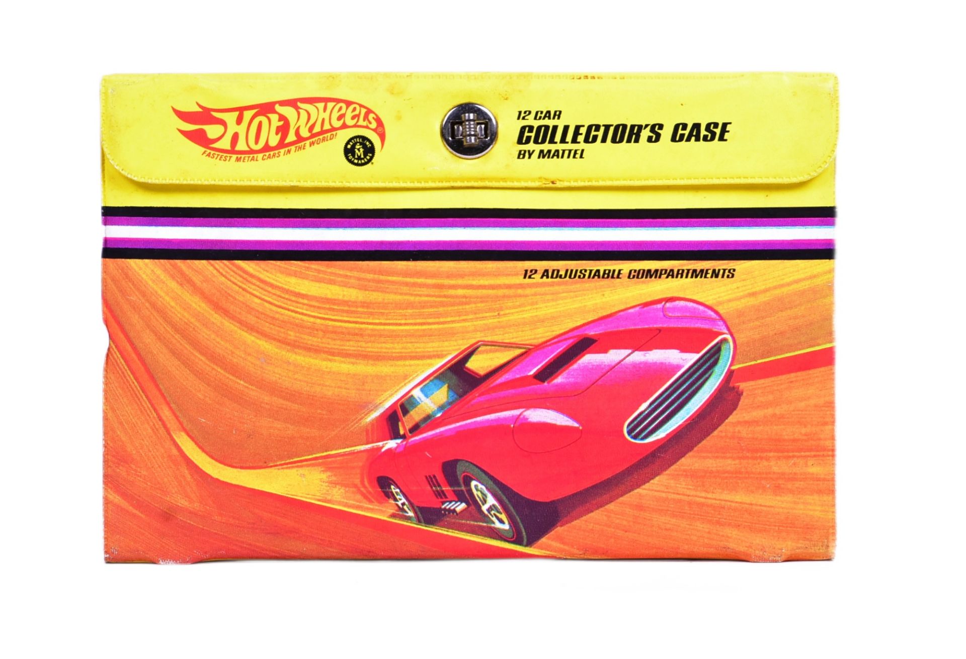 DIECAST - VINTAGE MATTEL HOT WHEELS COLLECTORS CASE WITH CARS