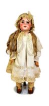 DOLLS - LARGE FRENCH JUMEAU BISQUE HEADED DOLL