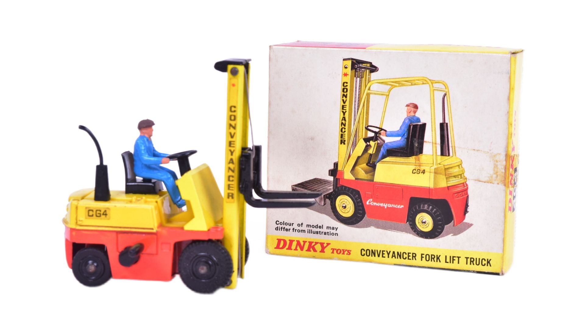 DIECAST - VINTAGE DINKY TOYS CONVEYANCER FORK LIFT TRUCK