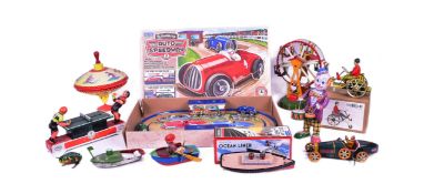 TINPLATE TOYS - COLLECTION OF ASSORTED TINPLATE CLOCKWORK TOYS