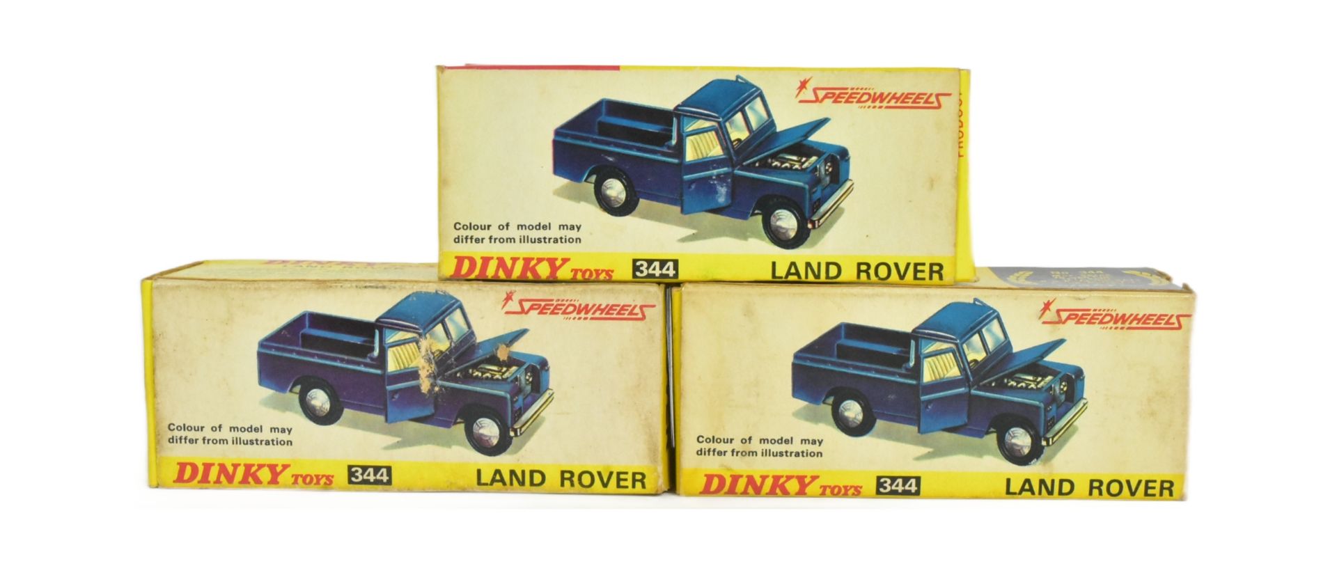 DIECAST - X3 VINTAGE CORGI TOYS DIECAST MODEL LAND ROVERS