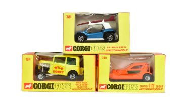 DIECAST - X3 ORIGINAL CORGI WHIZZWHEELS DIECAST MODELS