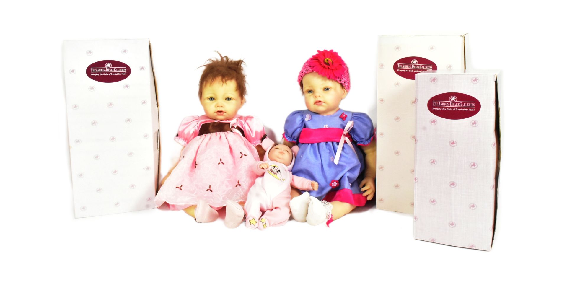 DOLLS - COLLECTION OF X6 ASHTON-DRAKE REAL TOUCH BABY DOLLS