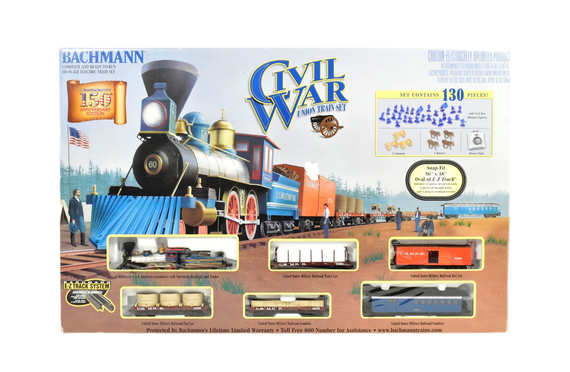 MODEL RAILWAY - BACHMANN CIVIL WAR UNION TRAIN SET