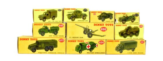 DIECAST - COLLECTION OF DINKY TOYS DIECAST MILITARY MODELS