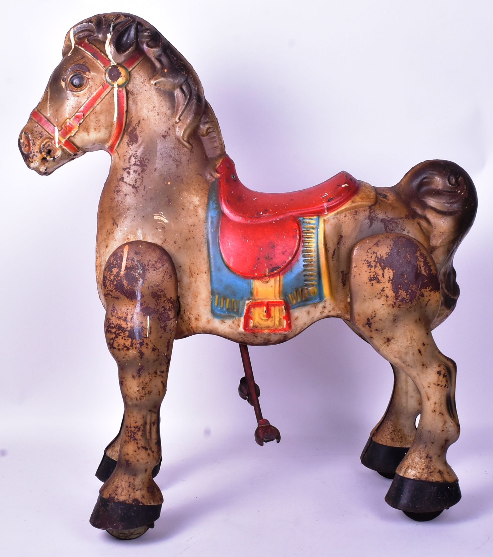 VINTAGE METAL MOBO RIDE ON HOBBY HORSE - Bild 2 aus 8