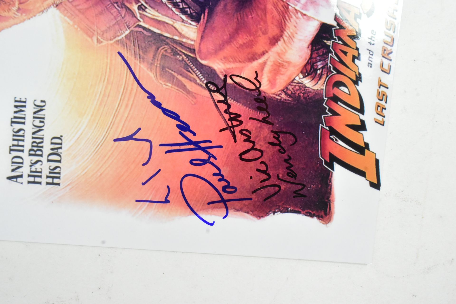 INDIANA JONES - THE LAST CRUSADE - X4 SIGNED 8X10" POSTER PHOTO - Image 2 of 2