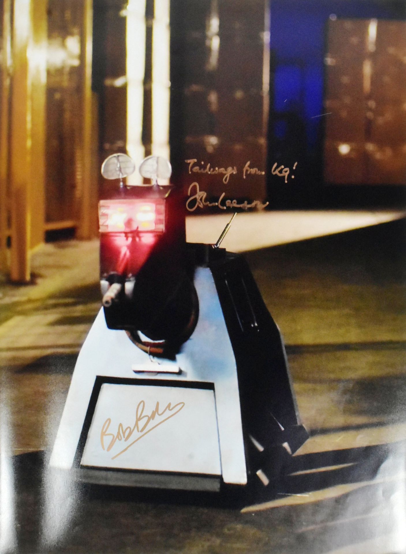 DOCTOR WHO – K9 – BOB BAKER & JOHN LEESON - SIGNED 16X12" PHOTO