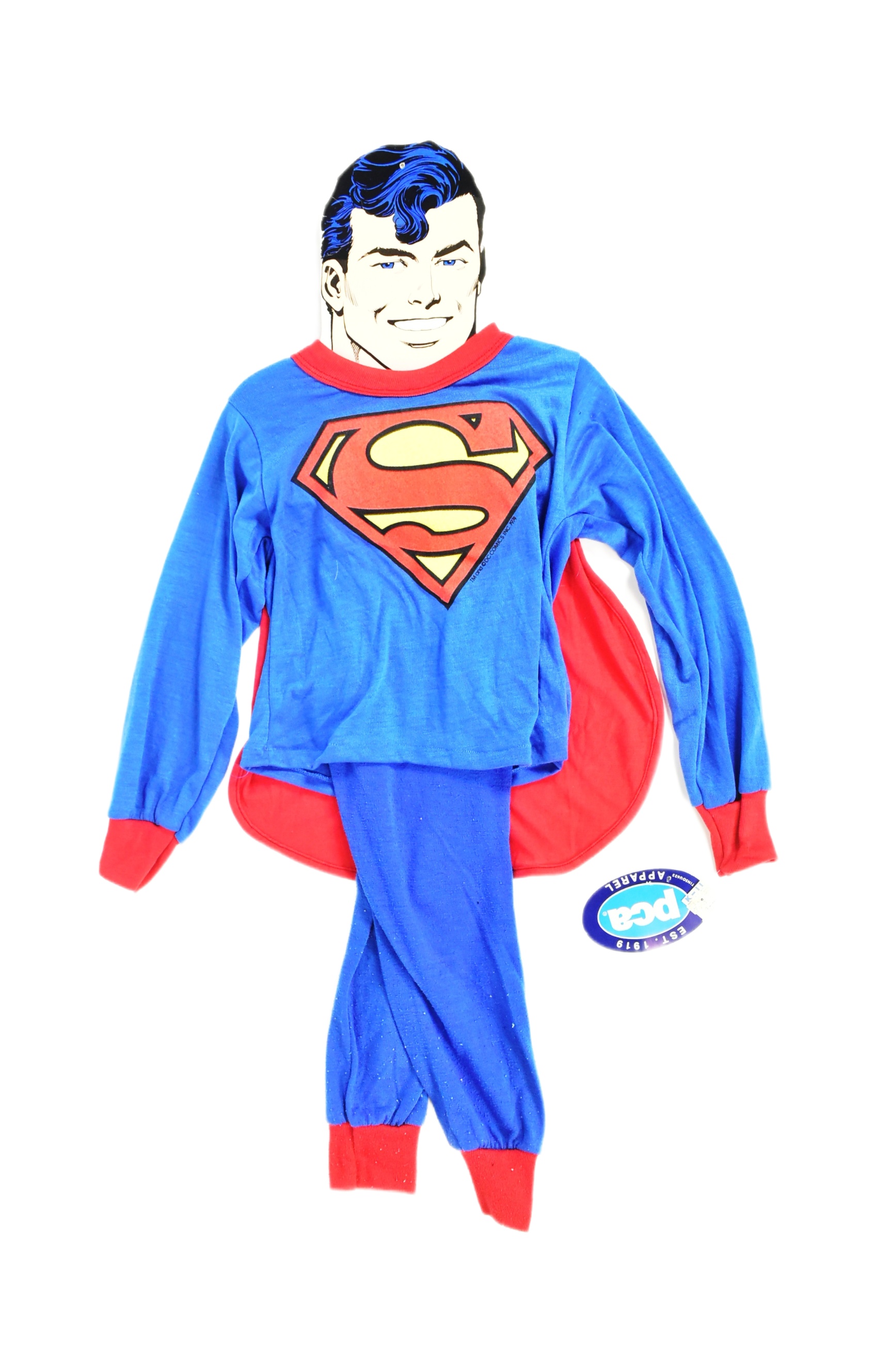 SUPERMAN - VINTAGE 1970S UNUSED COSTUME SET