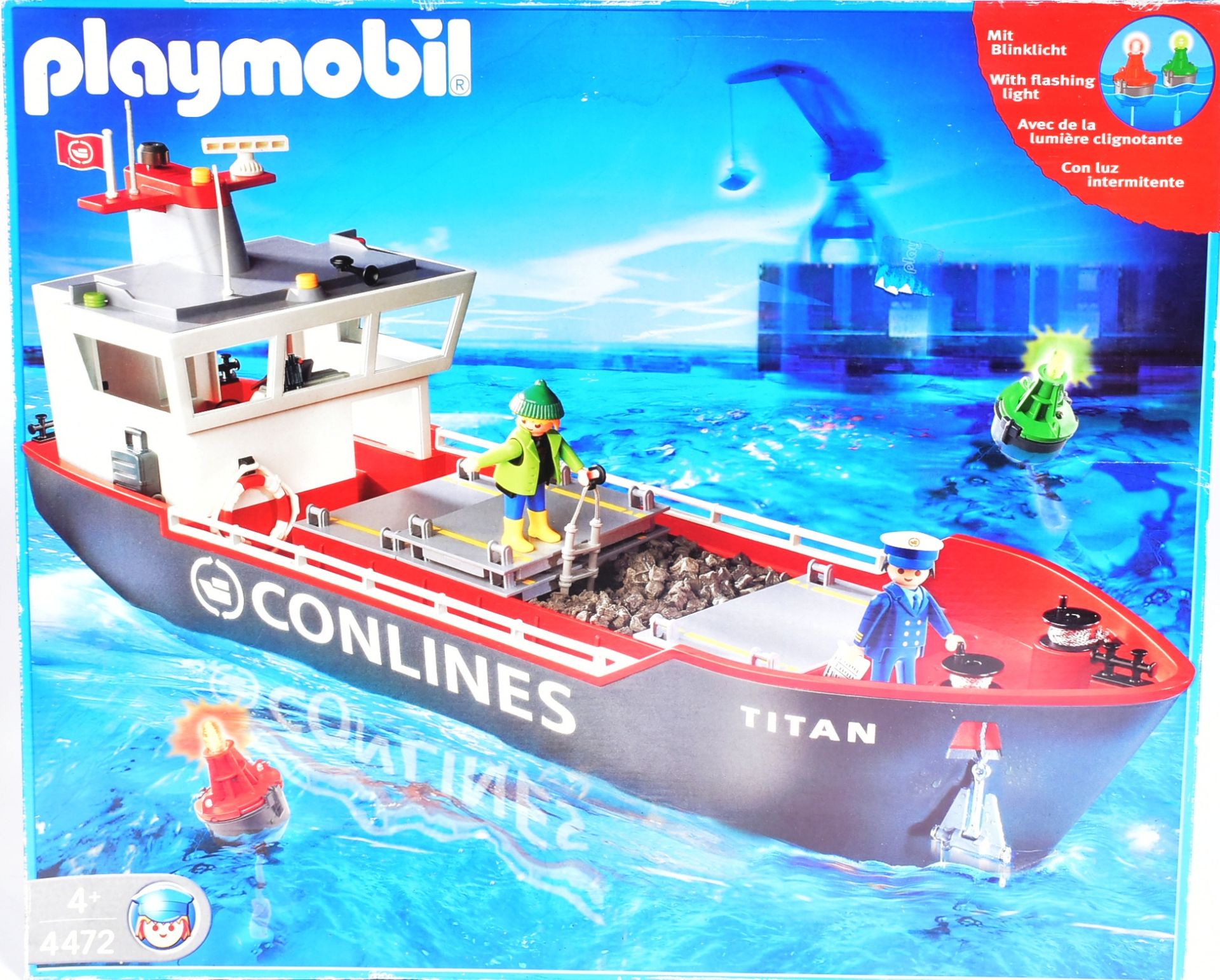 PLAYMOBIL - CARGO SHIP & HARBOUR CRANE - Image 3 of 5