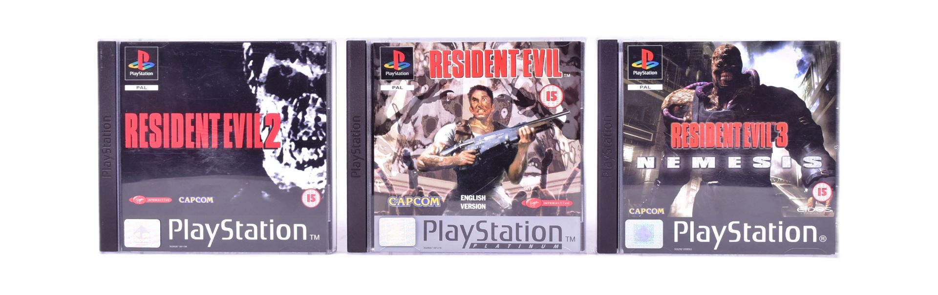 RETRO GAMING - PLAYSTATION ONE - RESIDENT EVIL 1 2 & 3