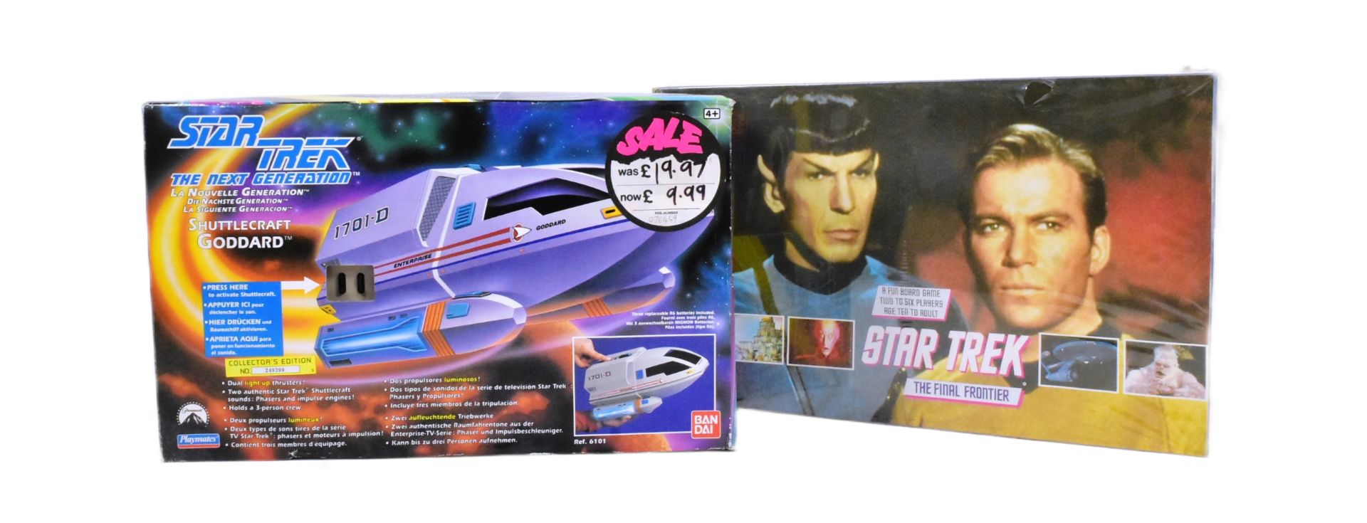 STAR TREK - BANDAI SHUTTLECRAFT GODDARD & FINAL FRONTIER BOARD GAME