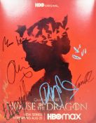 HOUSE OF THE DRAGON - CAST AUTOGRAPHED 11X14" - AFTAL