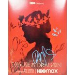 HOUSE OF THE DRAGON - CAST AUTOGRAPHED 11X14" - AFTAL