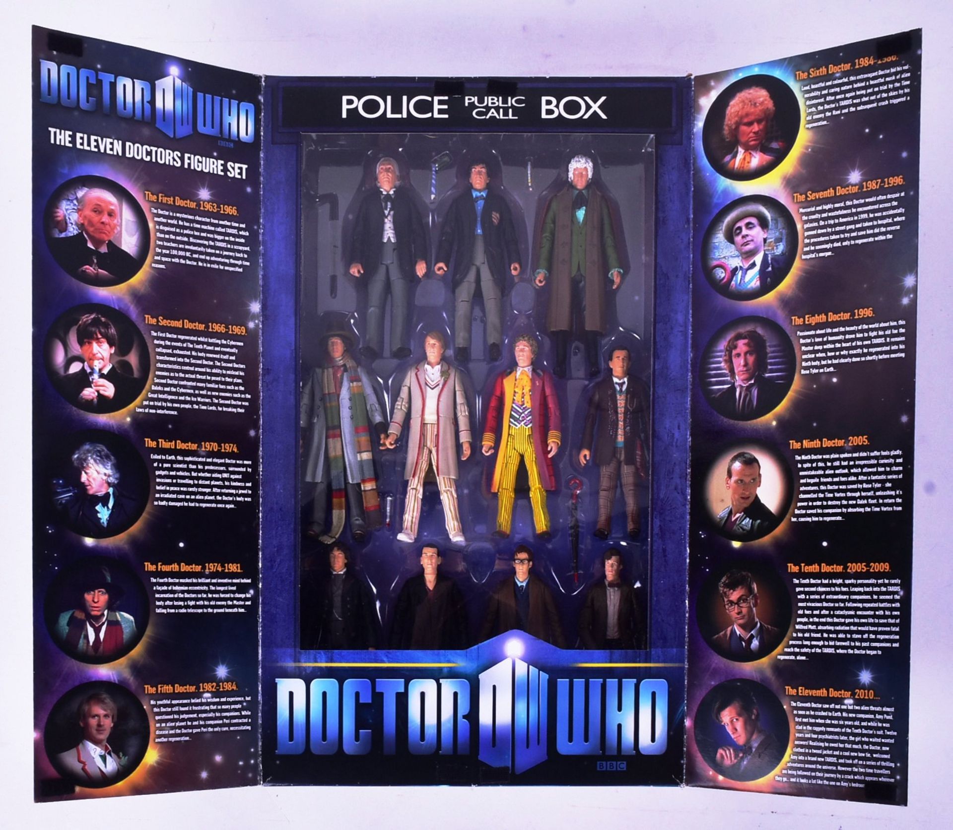 DOCTOR WHO - CHARACTER OPTIONS - ELEVEN DOCTOR FIGURE SET - Image 2 of 5