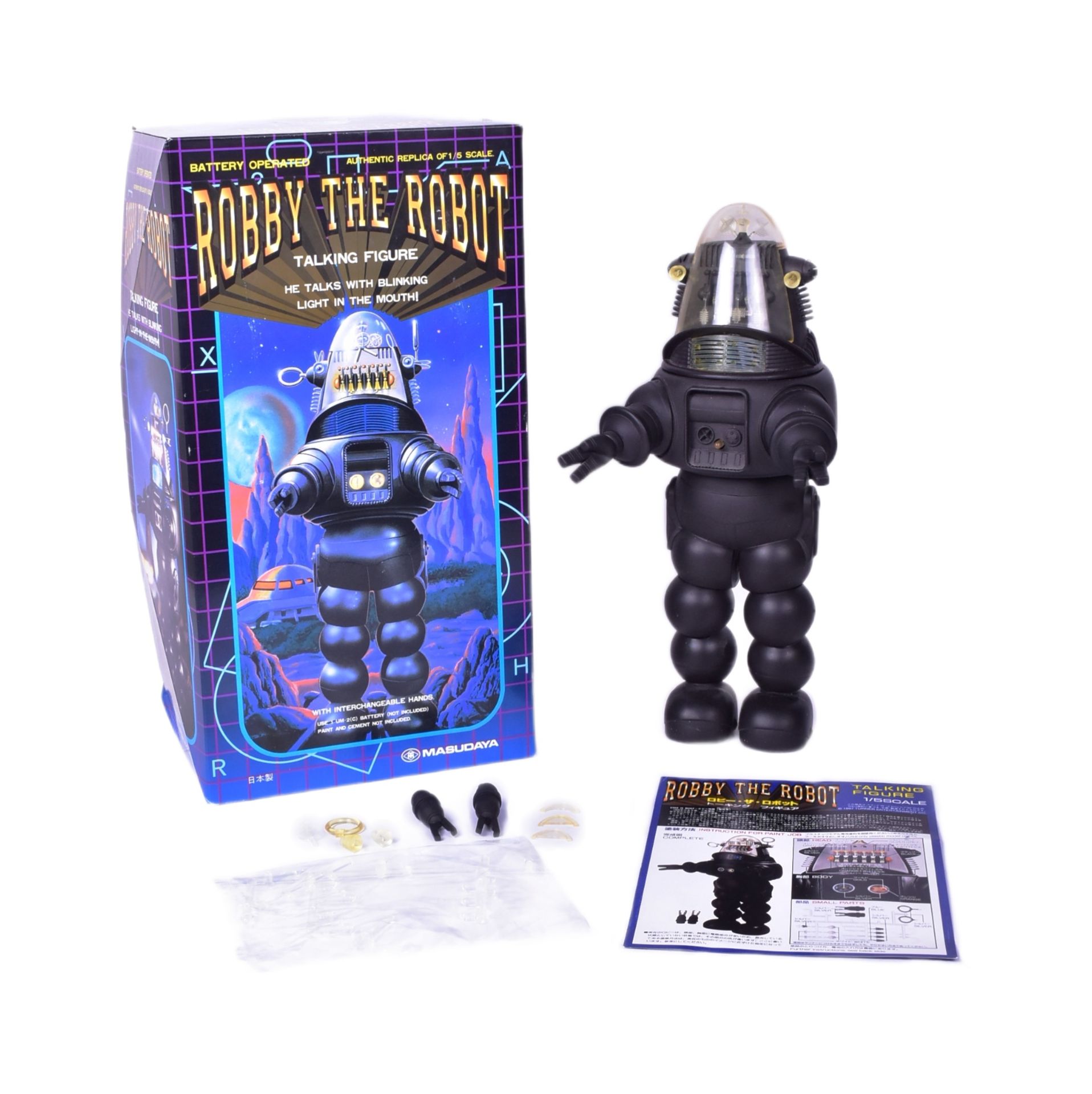 MASUDAYA - ROBBY THE ROBOT TALKING FIGURE - BATTERY OPERATED