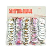 STAYING ALIVE (1983) - VINTAGE SHOP DISPLAY PIN BADGES