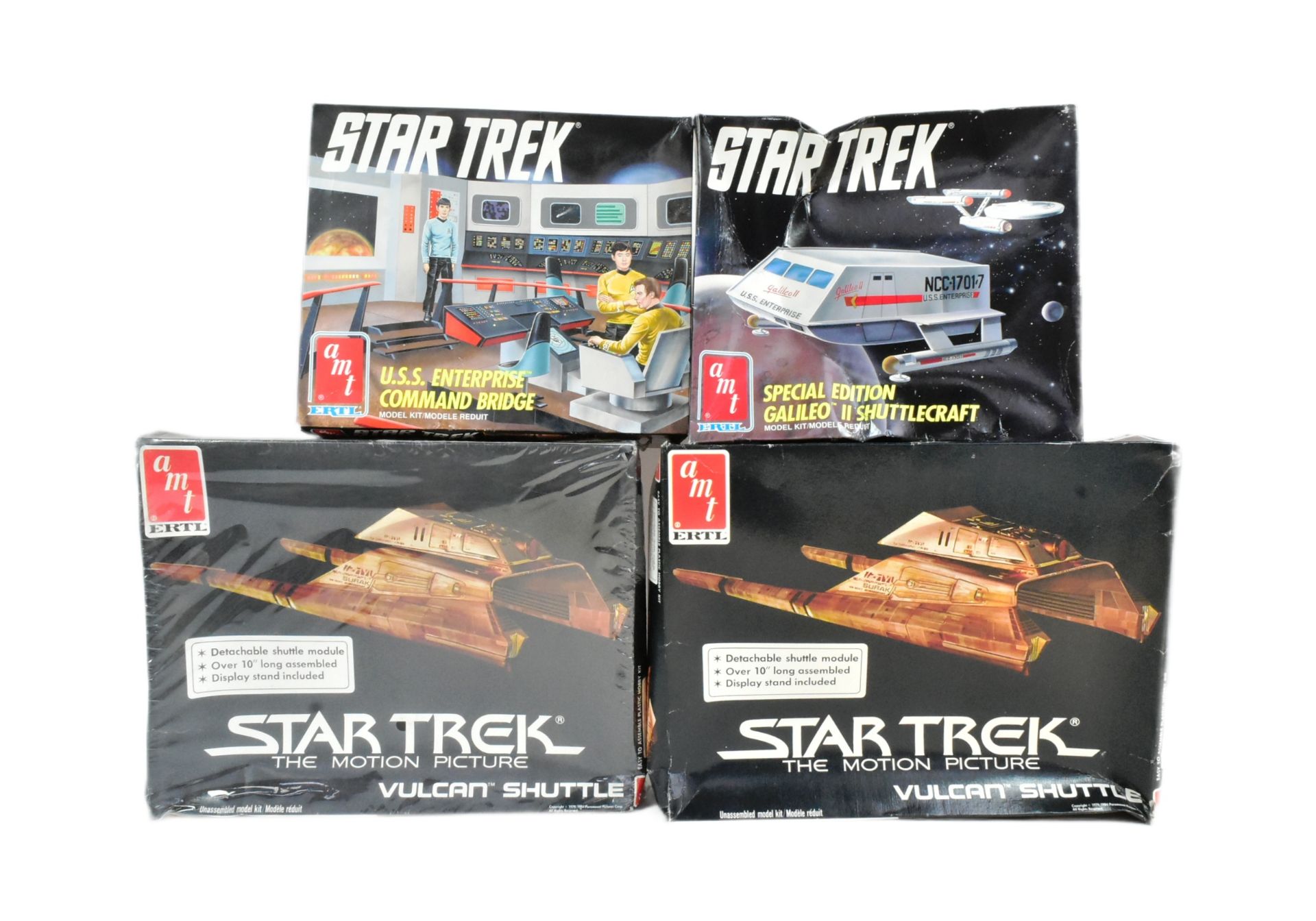 STAR TREK - X4 AMT ERTL PLASTIC MODEL KITS