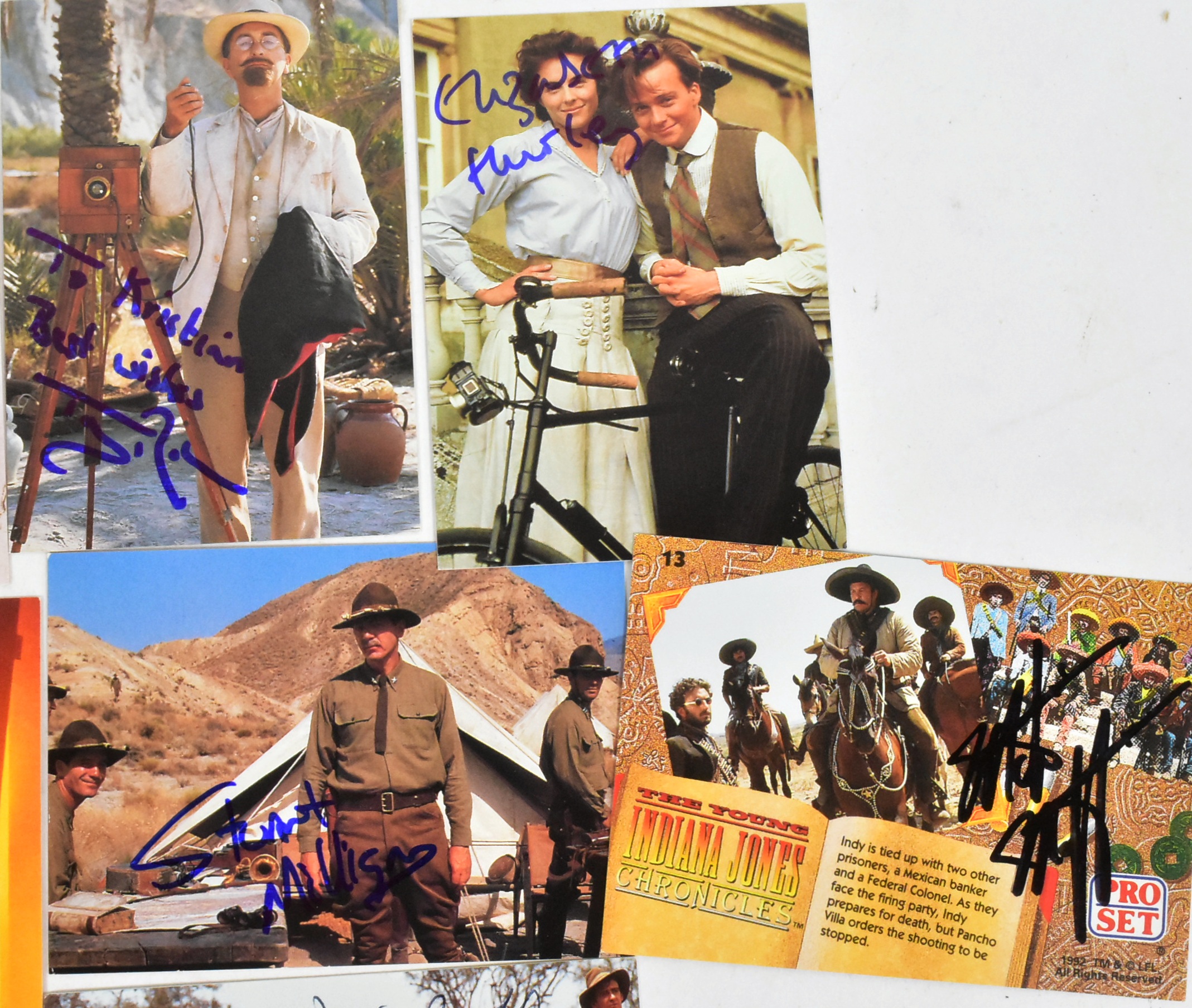 INDIANA JONES - THE YOUNG INDIANA JONES CHRONICLES SIGNED CARDS - Image 3 of 5