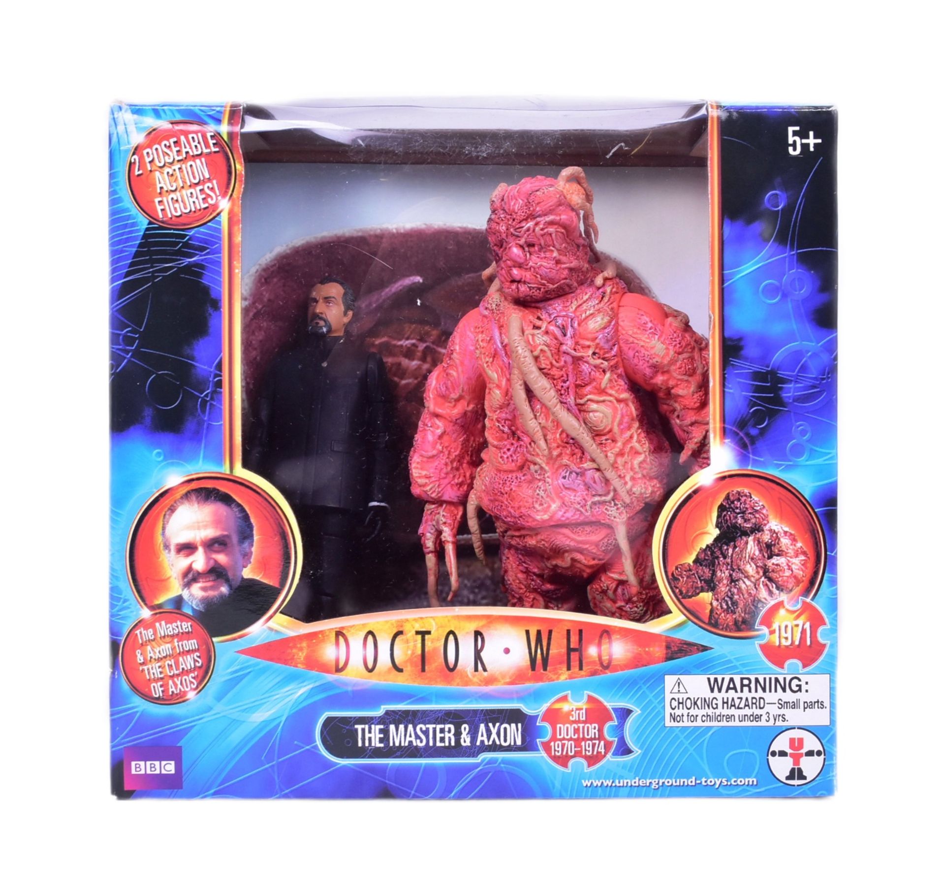 DOCTOR WHO - UT TOYS - THE MASTER & AXON FIGURES