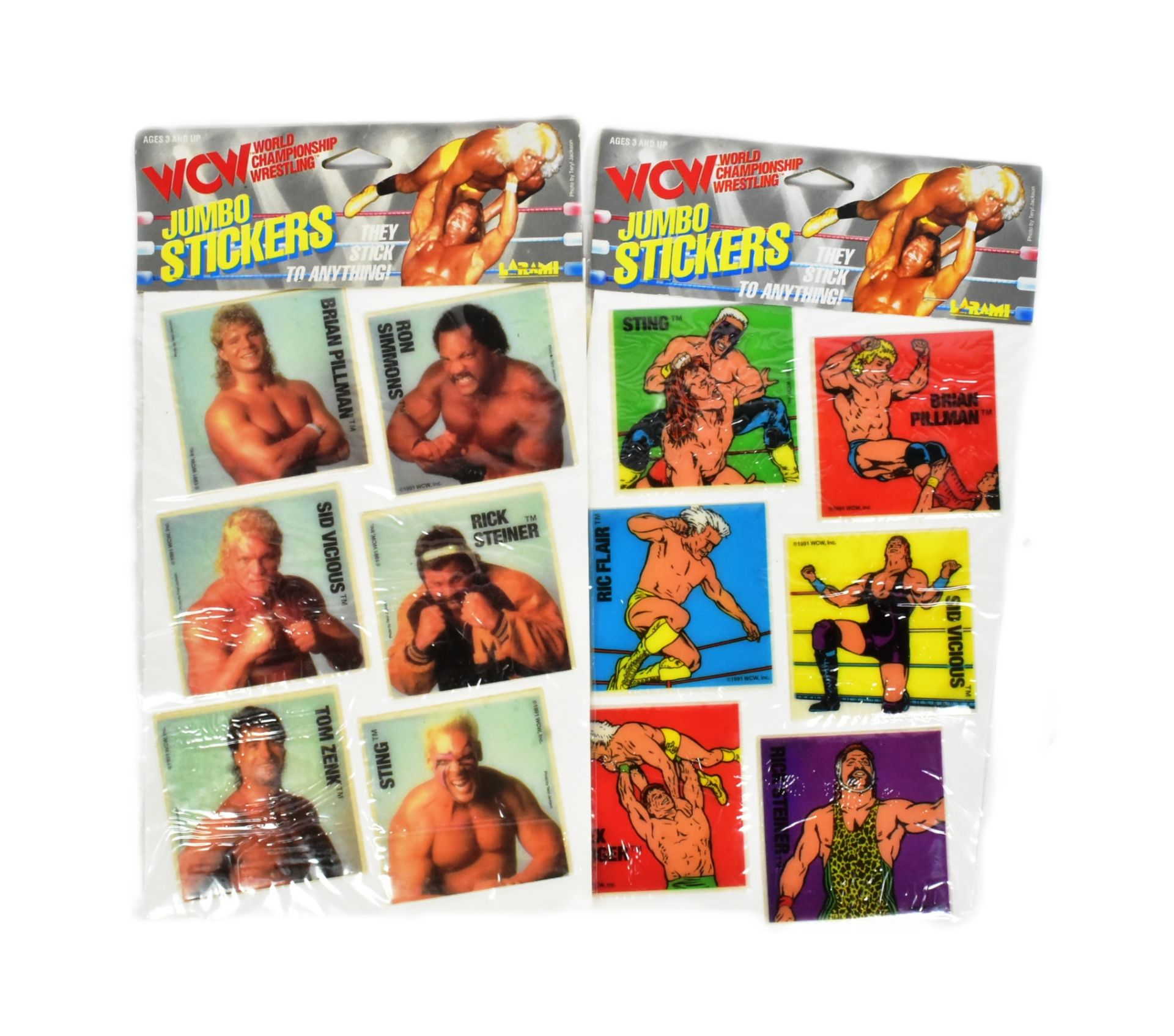 VINTAGE WORLD CHAMPIONSHIP WRESTLING STICKERS