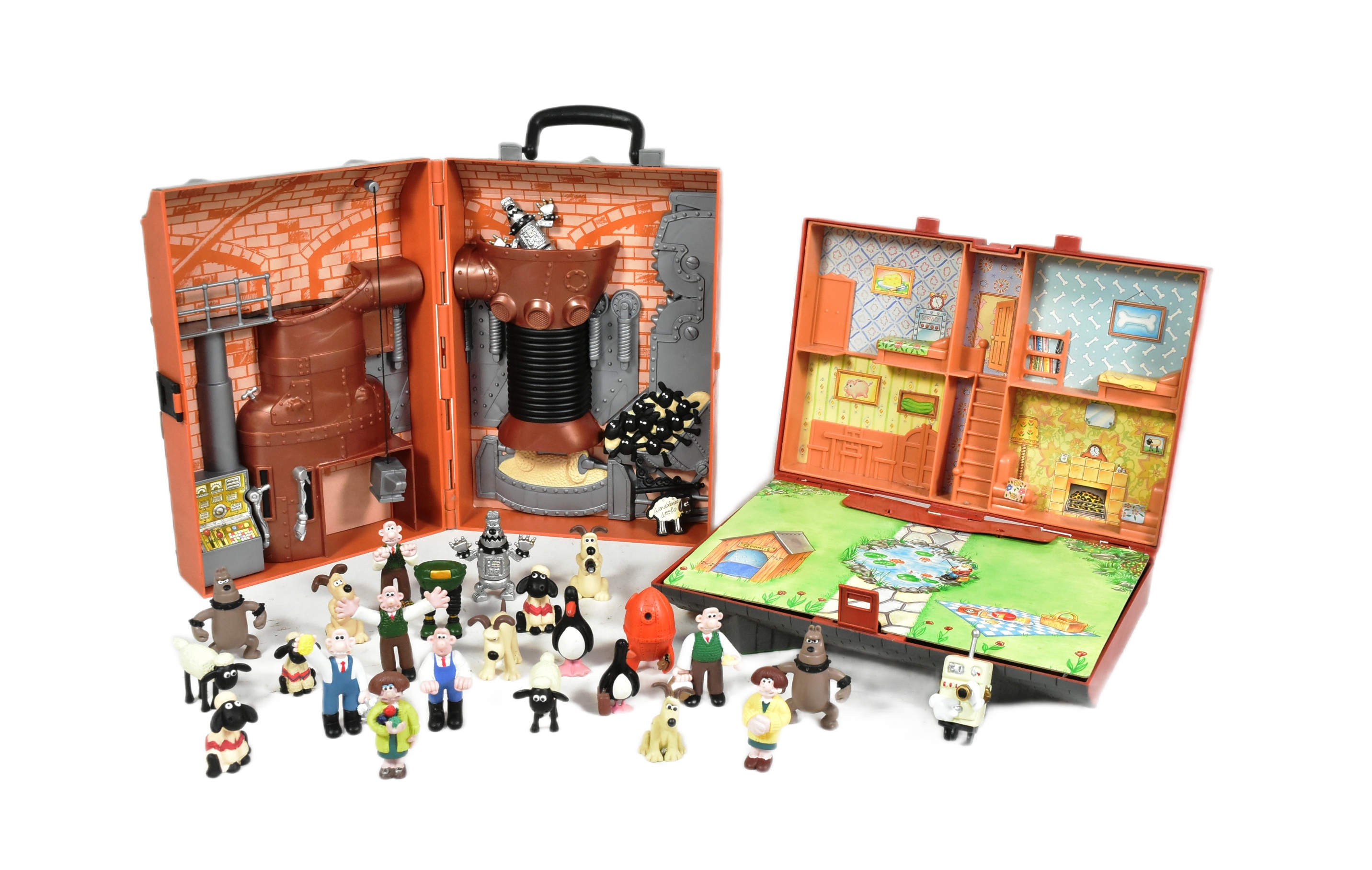 WALLACE & GROMIT - VINTAGE CARRY CASE PLAYSETS