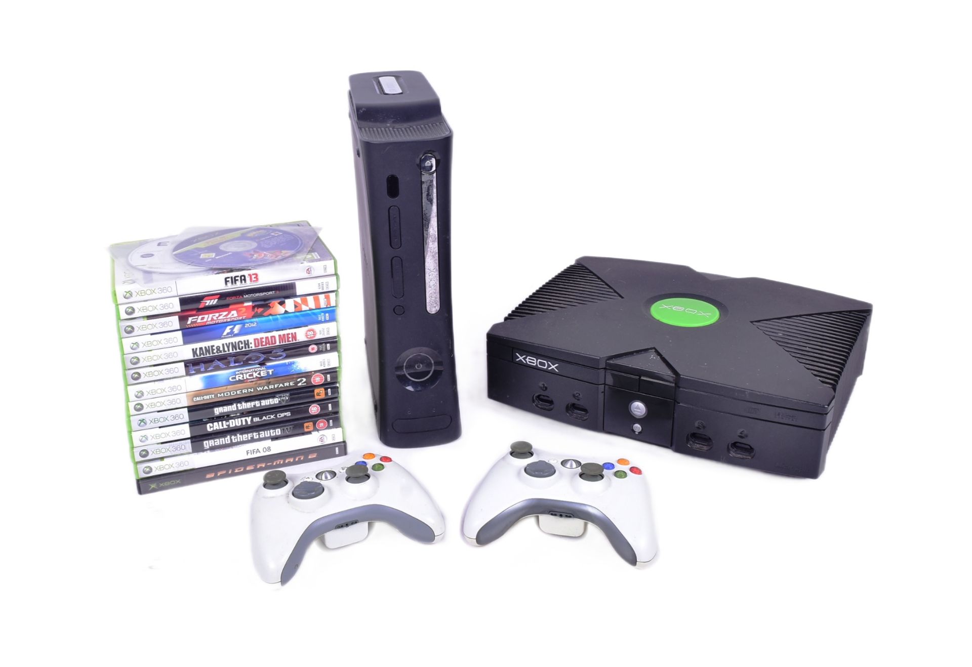 GAMING - TWO MICROSOFT XBOX GAMING CONSOLES & GAMES