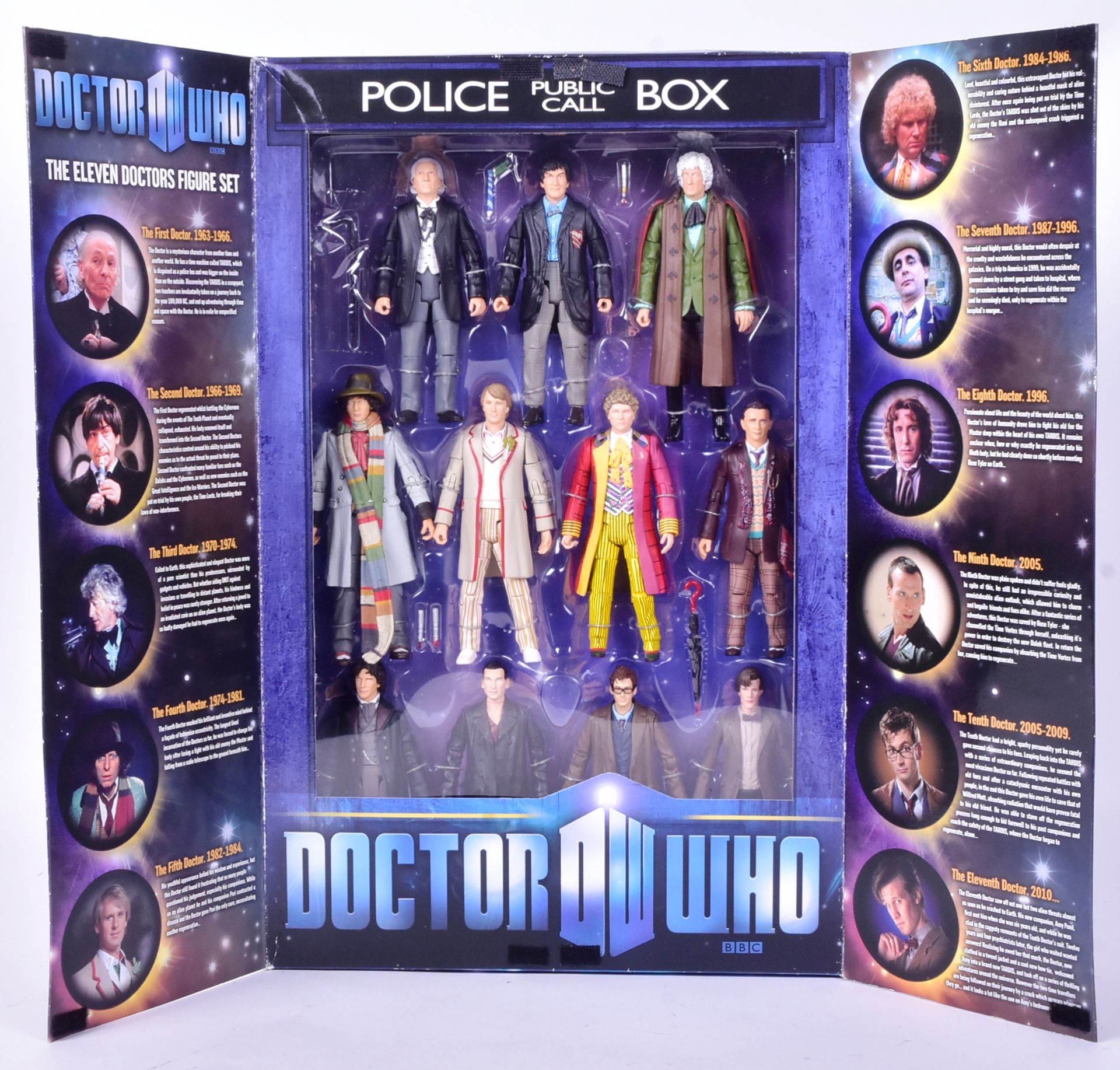 DOCTOR WHO - CHARACTER OPTIONS - ELEVEN DOCTOR FIGURE SET - Image 2 of 6