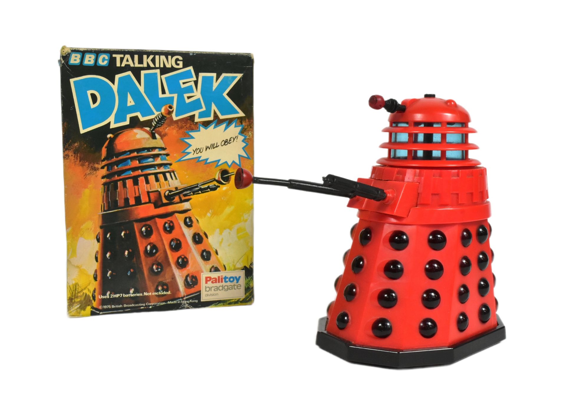 DOCTOR WHO - VINTAGE BBC TALKING DALEK TOY BY PALITOY