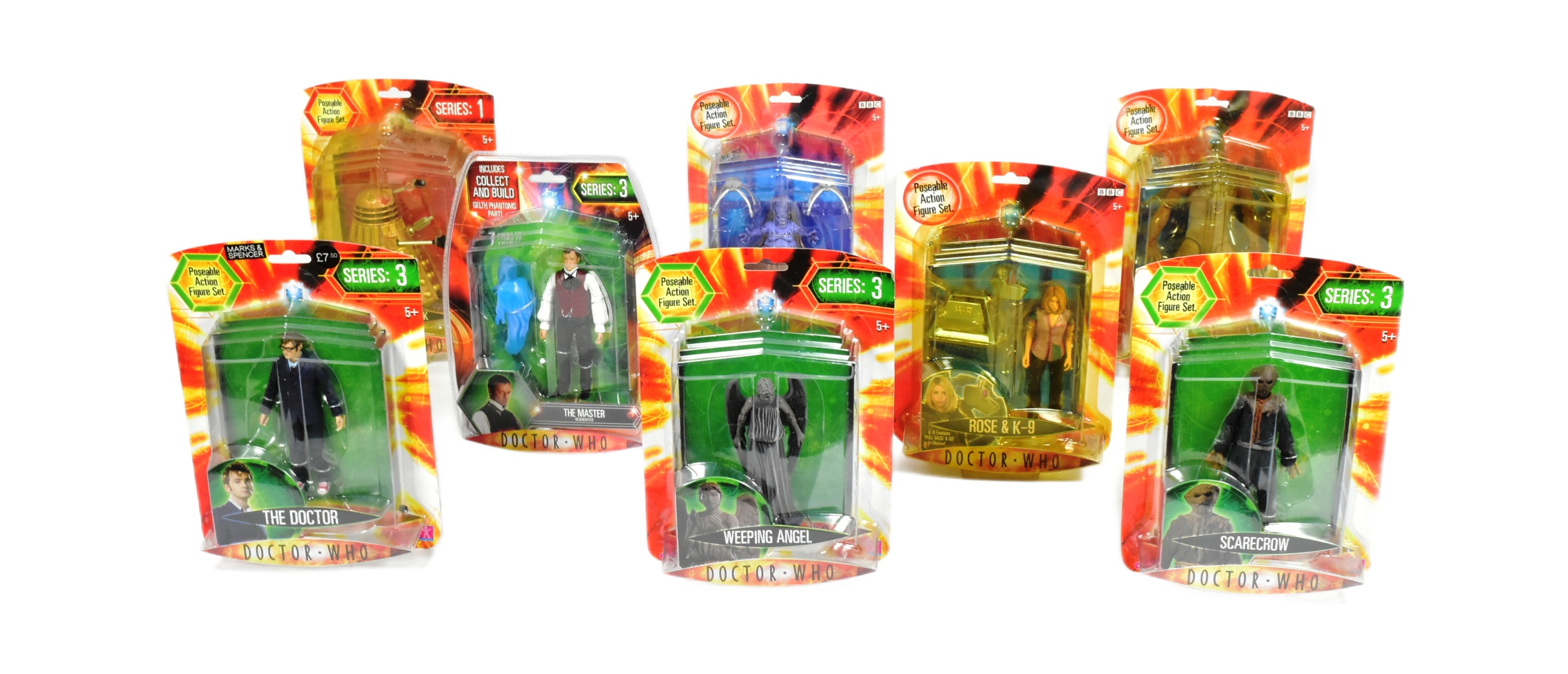 DOCTOR WHO - CHARACTER OPTIONS - CARDED ACTION FIGURES