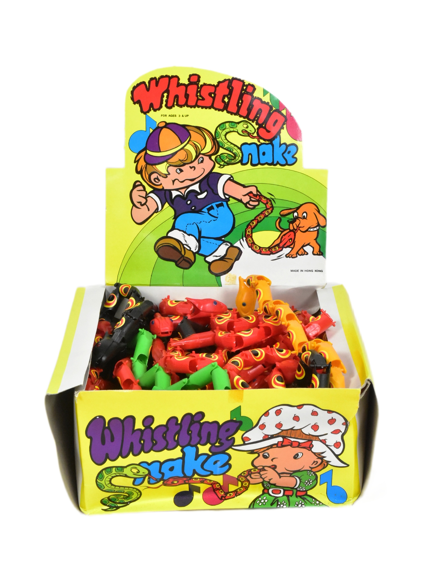 SHOP COUNTER TOP DISPLAY BOX - WHISTLING SNAKES - JOLLY ROGER