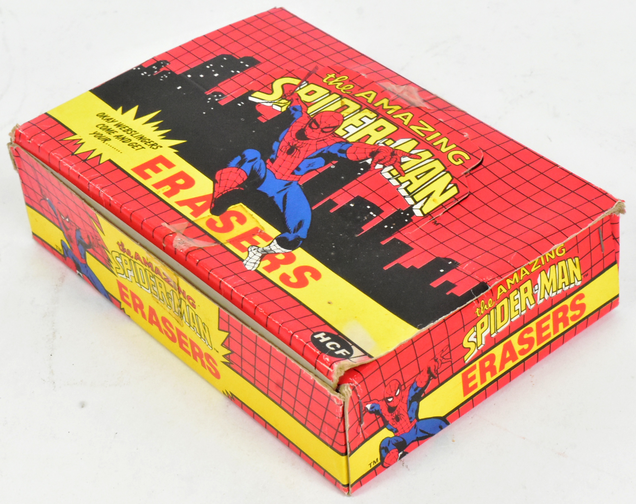 SPIDER MAN - VINTAGE COUNTER TOP DISPLAY BOXES - SPIDERMAN ERASERS - Image 3 of 3