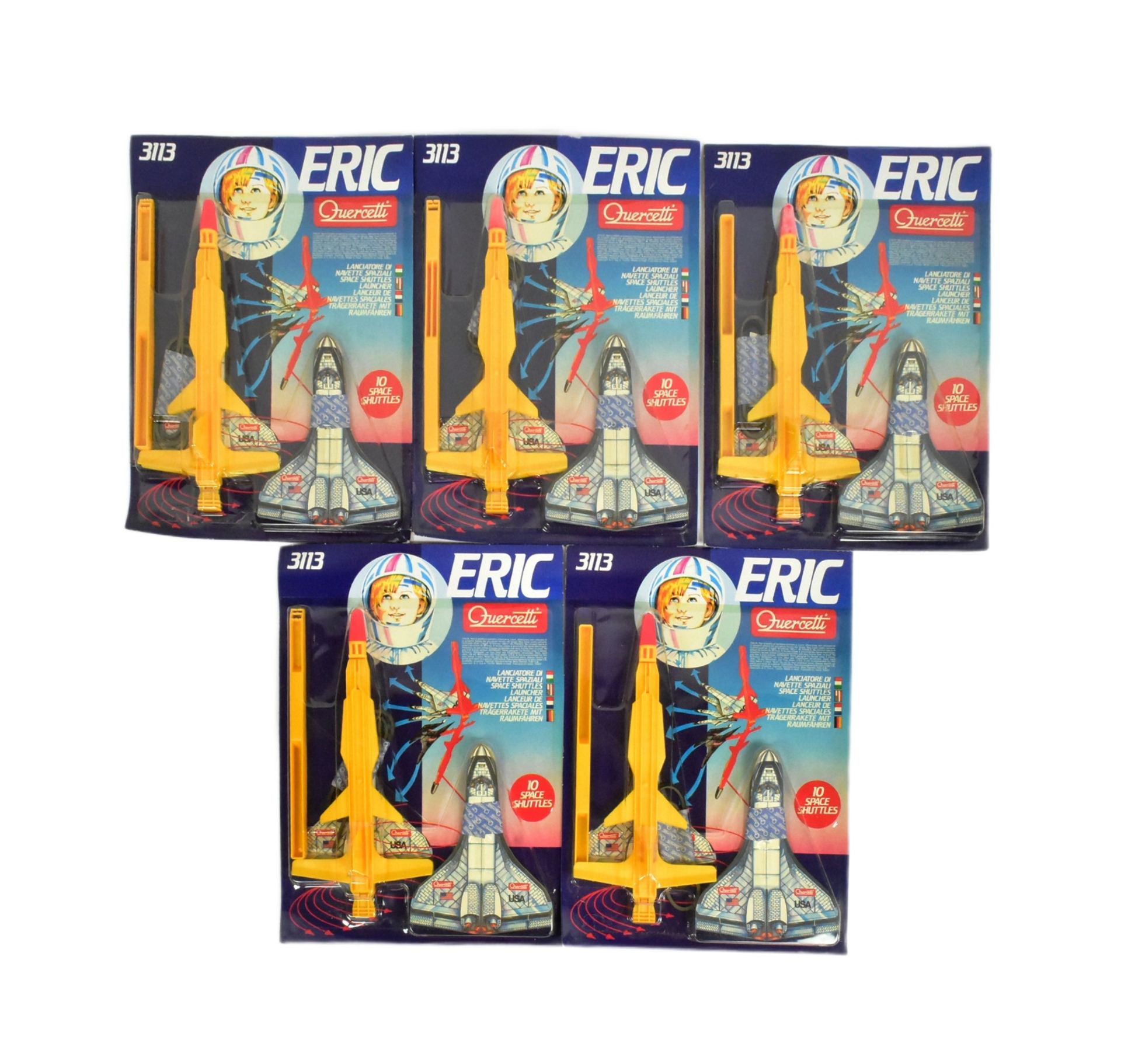 'ERIC' QUERCETTI VINTAGE SPACE SHUTTLE RACK PACK SETS