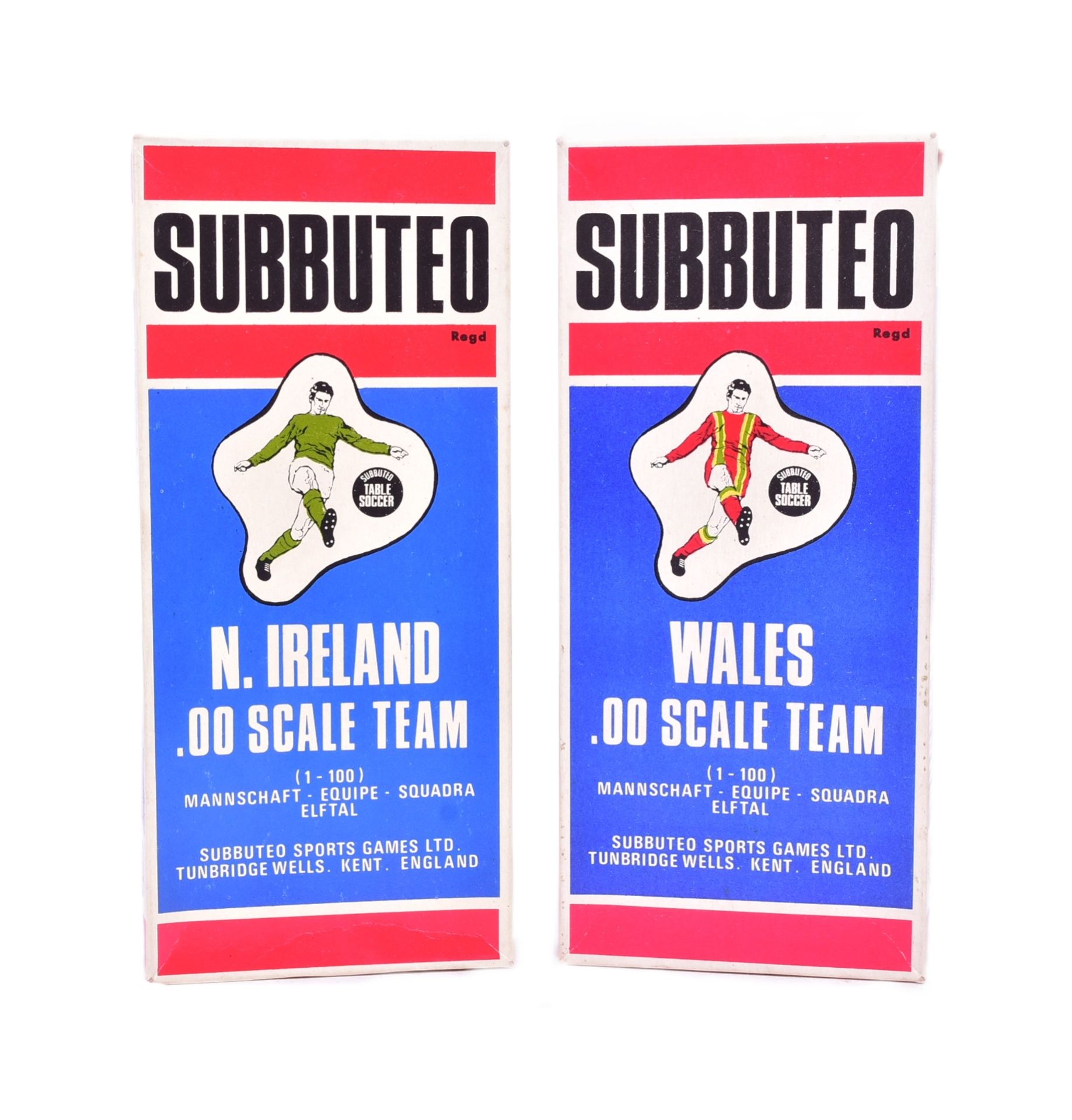 SUBBUTEO - X2 VINTAGE SUBBUTEO FOOTBALL TEAMS